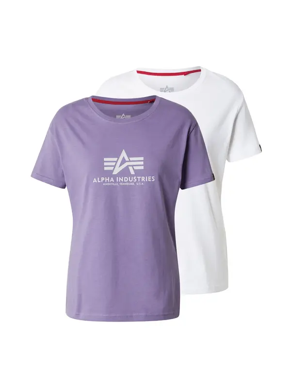 ALPHA INDUSTRIES ALPHA INDUSTRIES Majica  lila / črna / bela