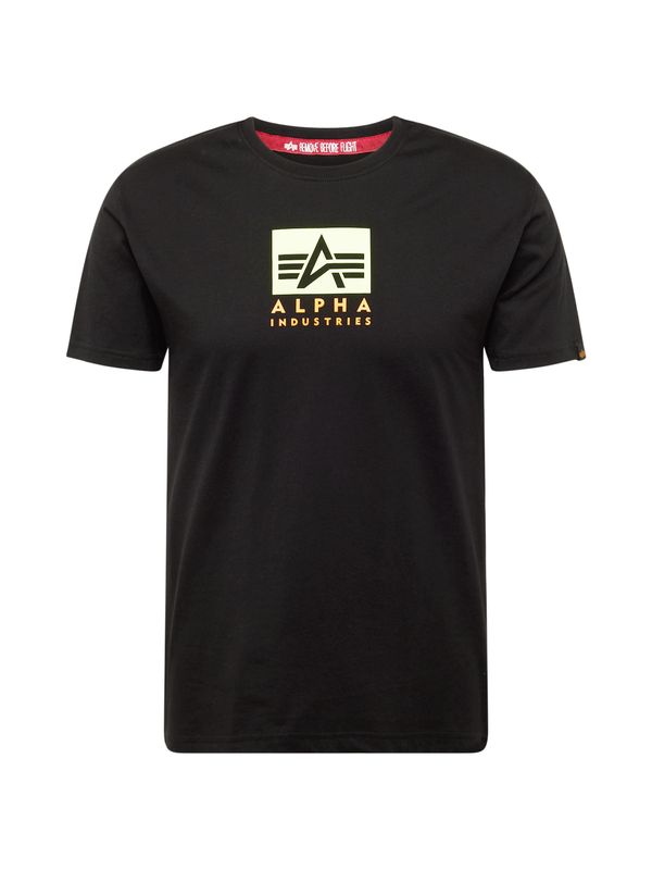 Alpha Industries ALPHA INDUSTRIES Majica  limeta / oranžna / črna