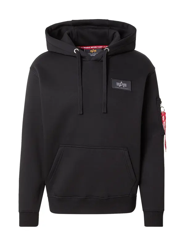 ALPHA INDUSTRIES ALPHA INDUSTRIES Majica 'Mirror'  siva / temno rdeča / črna / bela