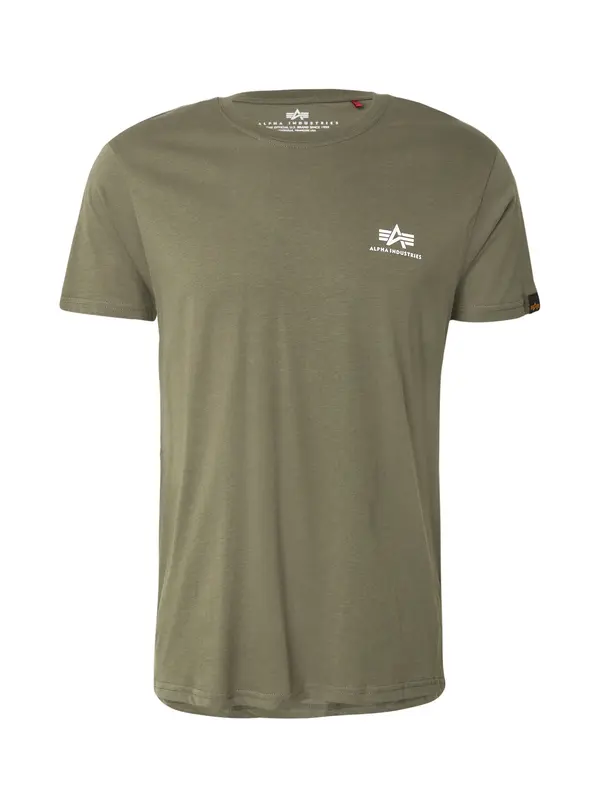 ALPHA INDUSTRIES ALPHA INDUSTRIES Majica  oliva / bela