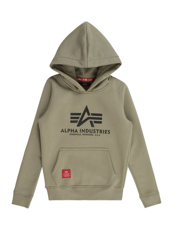 ALPHA INDUSTRIES ALPHA INDUSTRIES Majica  oliva / črna