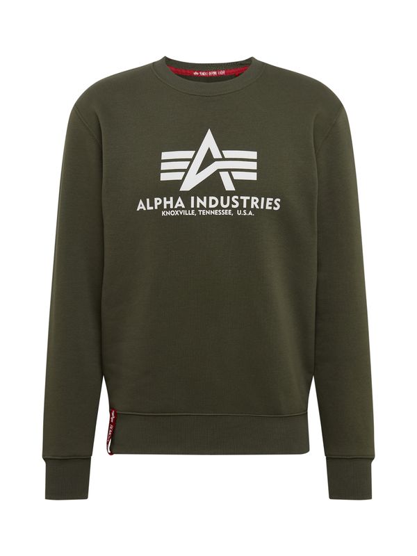 ALPHA INDUSTRIES ALPHA INDUSTRIES Majica  oliva / rdeča / bela