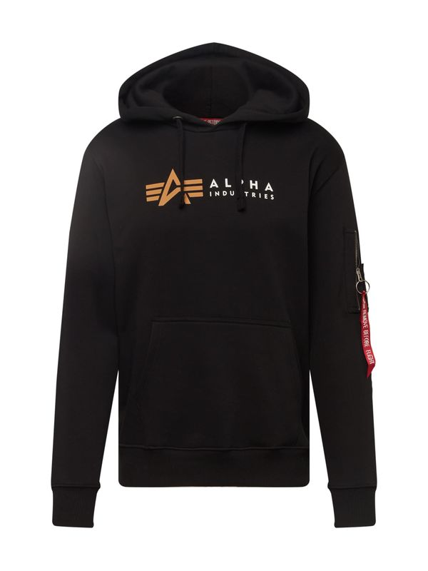 ALPHA INDUSTRIES ALPHA INDUSTRIES Majica  oranžna / rdeča / črna / bela