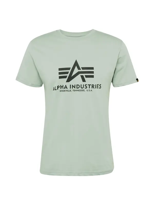 ALPHA INDUSTRIES ALPHA INDUSTRIES Majica  pastelno zelena / črna