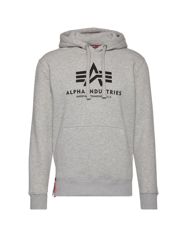 ALPHA INDUSTRIES ALPHA INDUSTRIES Majica  pegasto siva / krvavo rdeča / črna