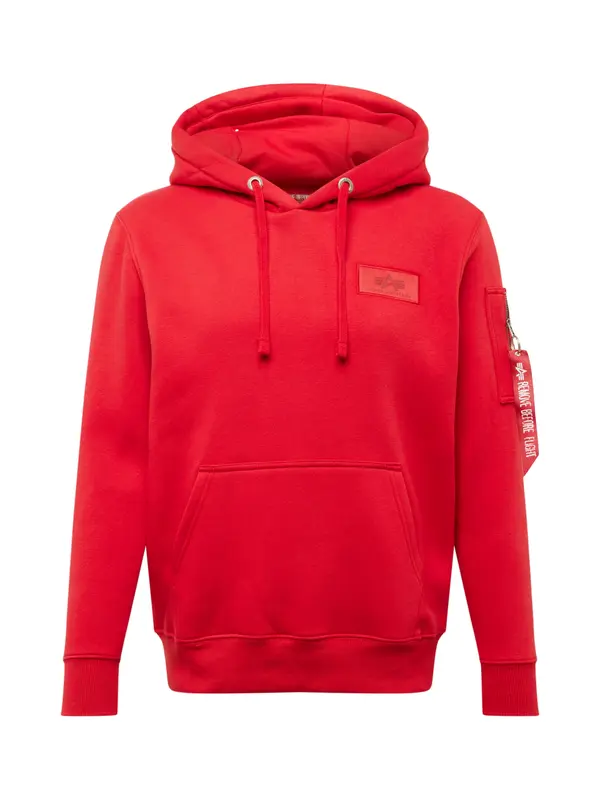 ALPHA INDUSTRIES ALPHA INDUSTRIES Majica  rdeča / bela