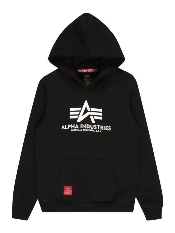 ALPHA INDUSTRIES ALPHA INDUSTRIES Majica  rdeča / črna / bela