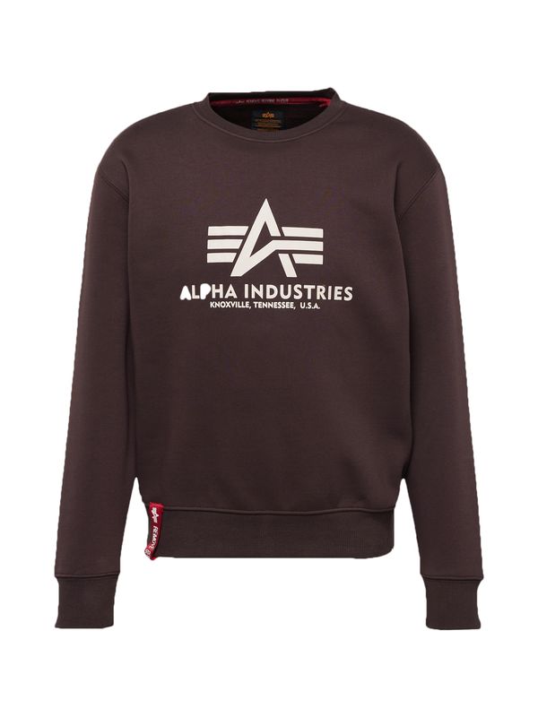 ALPHA INDUSTRIES ALPHA INDUSTRIES Majica  rjava / bela