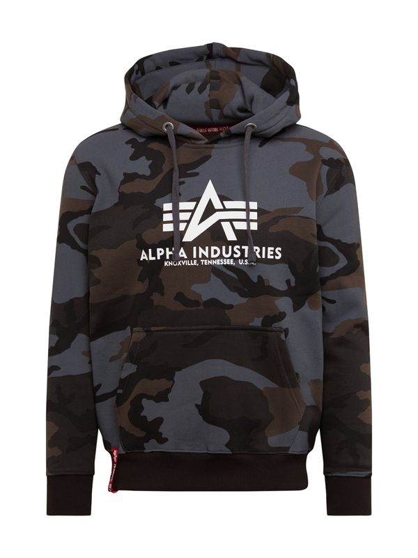 ALPHA INDUSTRIES ALPHA INDUSTRIES Majica  rjava / siva / črna / bela