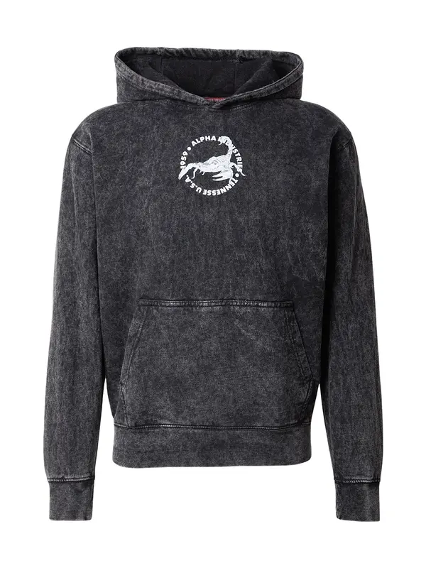 ALPHA INDUSTRIES ALPHA INDUSTRIES Majica 'Scorpion'  črna / bela