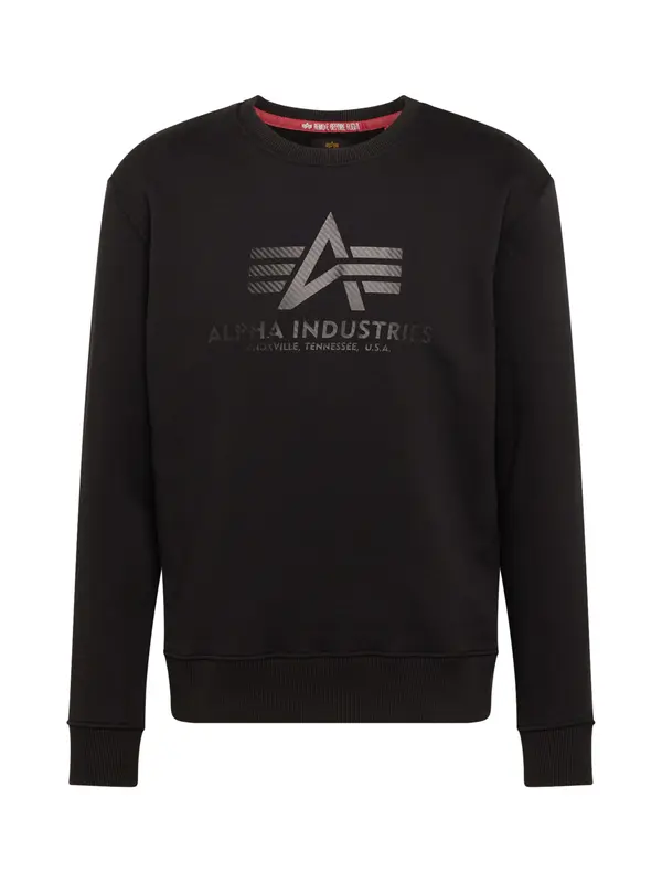 ALPHA INDUSTRIES ALPHA INDUSTRIES Majica  siva / črna