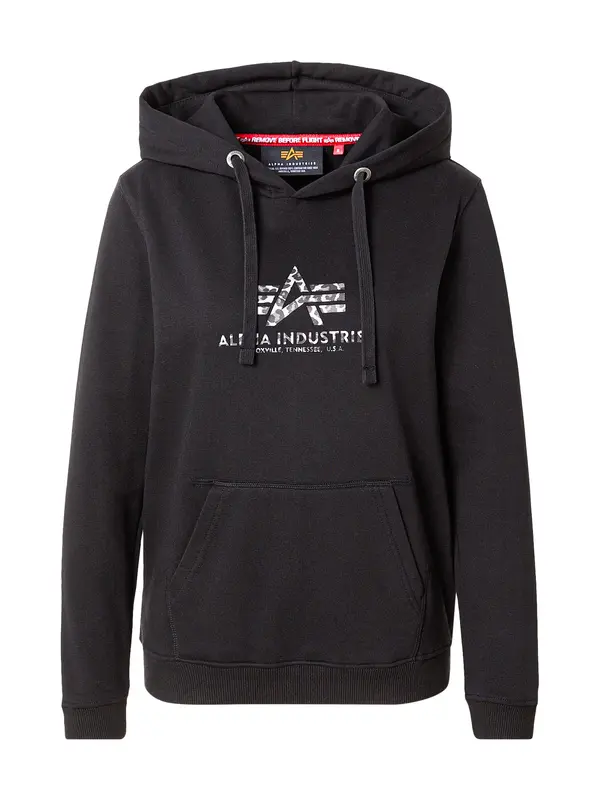 ALPHA INDUSTRIES ALPHA INDUSTRIES Majica  siva / črna / bela