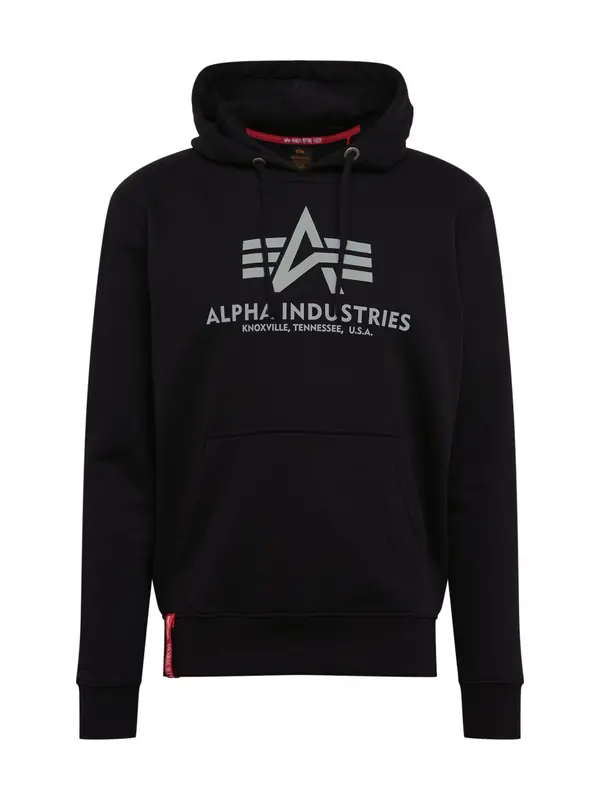 ALPHA INDUSTRIES ALPHA INDUSTRIES Majica  siva / črna