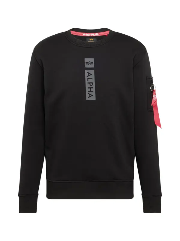 ALPHA INDUSTRIES ALPHA INDUSTRIES Majica  siva / rdeča / črna
