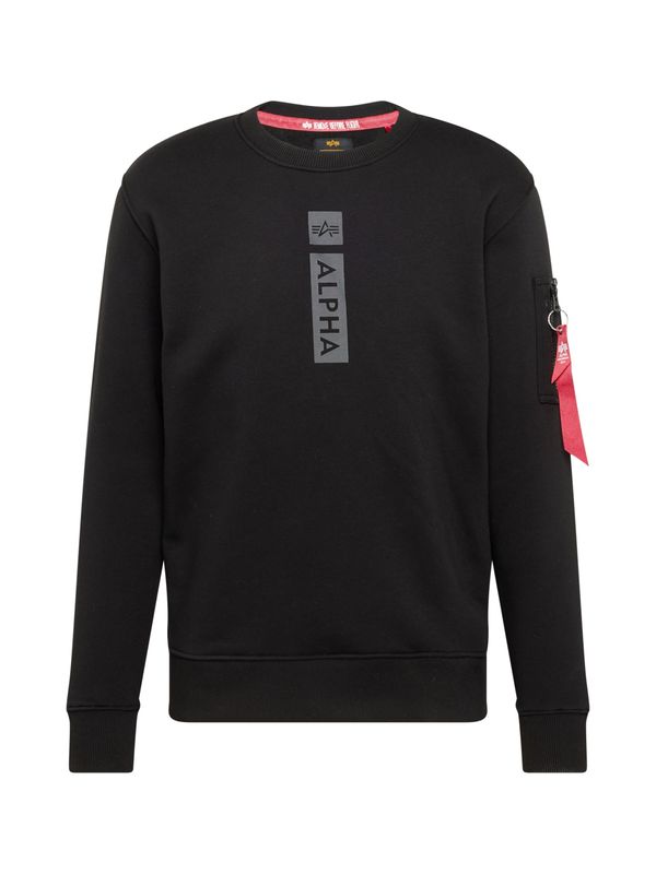 Alpha Industries ALPHA INDUSTRIES Majica  siva / rdeča / črna