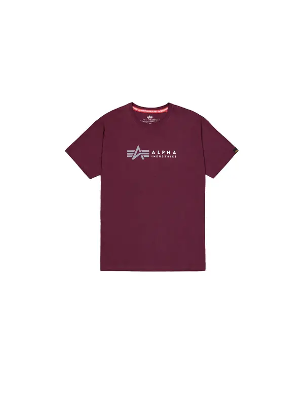 ALPHA INDUSTRIES ALPHA INDUSTRIES Majica  siva / temno rdeča / bela