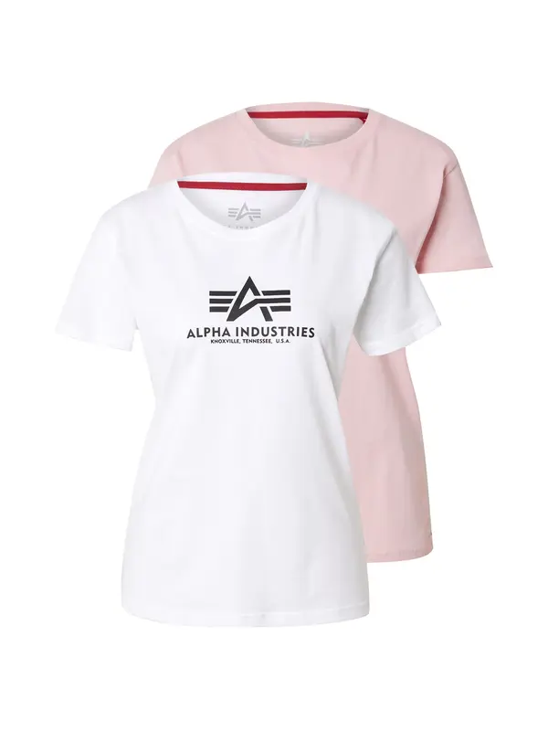 ALPHA INDUSTRIES ALPHA INDUSTRIES Majica  staro roza / črna / bela