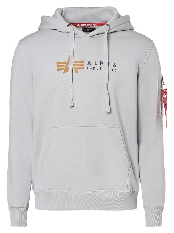 ALPHA INDUSTRIES ALPHA INDUSTRIES Majica  svetlo rjava / svetlo siva / temno rdeča / črna