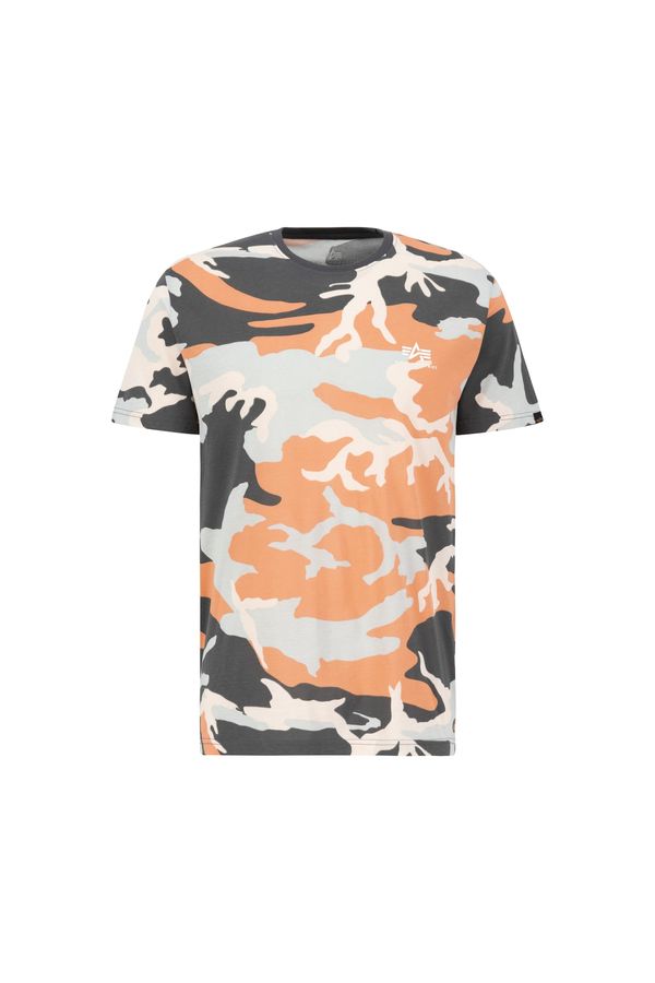 ALPHA INDUSTRIES ALPHA INDUSTRIES Majica 'T Camo'  mešane barve / oranžna