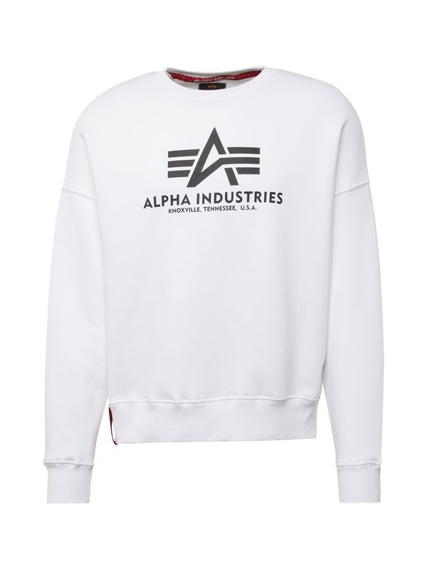 ALPHA INDUSTRIES ALPHA INDUSTRIES Majica  temno rdeča / črna / bela