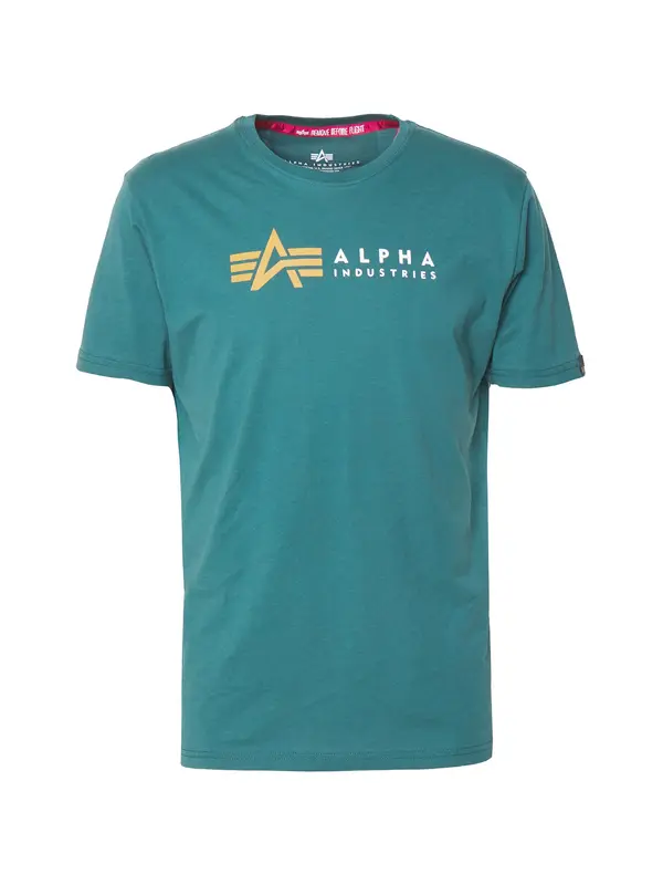 ALPHA INDUSTRIES ALPHA INDUSTRIES Majica  temno rumena / petrol / bela