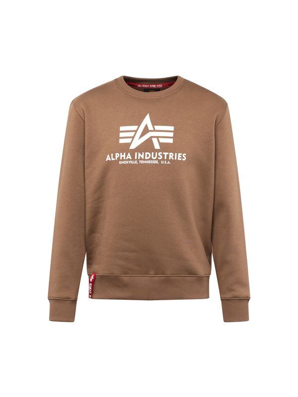 ALPHA INDUSTRIES ALPHA INDUSTRIES Majica  temno siva / bela