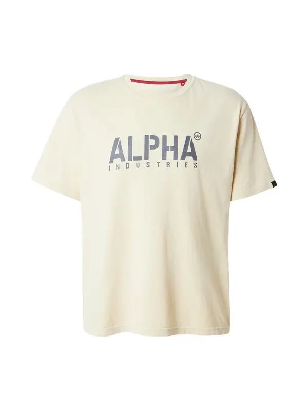 ALPHA INDUSTRIES ALPHA INDUSTRIES Majica  temno siva / off-bela