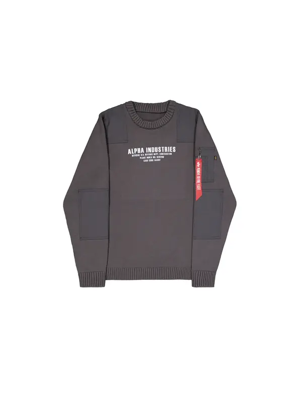 ALPHA INDUSTRIES ALPHA INDUSTRIES Majica  temno siva / rdeča / bela