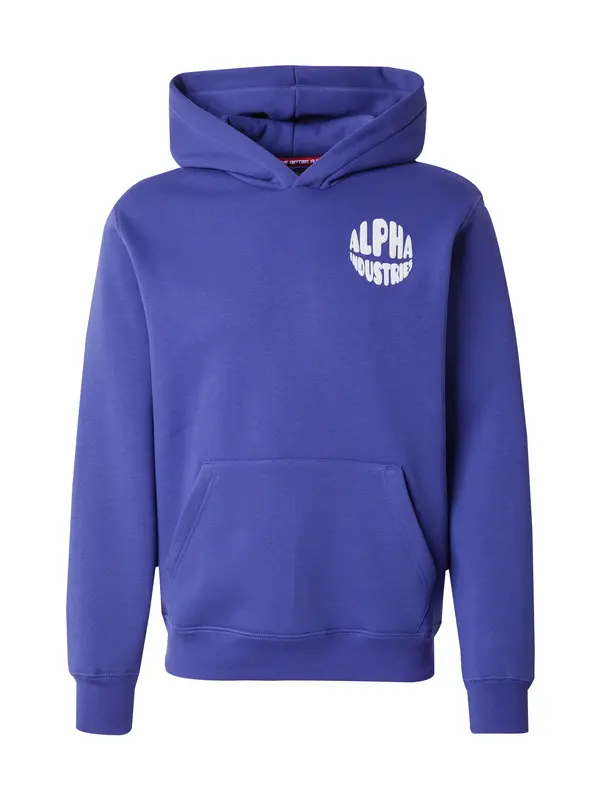 ALPHA INDUSTRIES ALPHA INDUSTRIES Majica  vijolično modra / bela