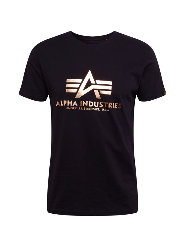Alpha Industries ALPHA INDUSTRIES Majica  zlata / črna