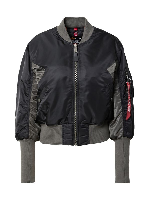 ALPHA INDUSTRIES ALPHA INDUSTRIES Prehodna jakna  antracit / rdeča / črna / bela