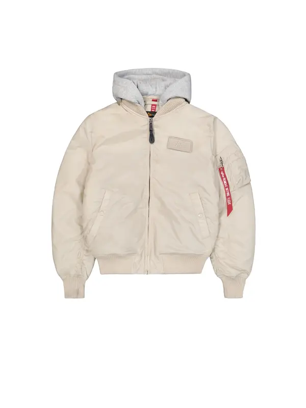 ALPHA INDUSTRIES ALPHA INDUSTRIES Prehodna jakna  bež / siva / rdeča / bela