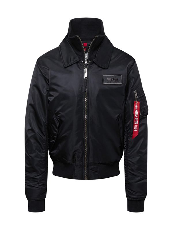 ALPHA INDUSTRIES ALPHA INDUSTRIES Prehodna jakna 'CWU Jet Blast'  rdeča / črna / bela