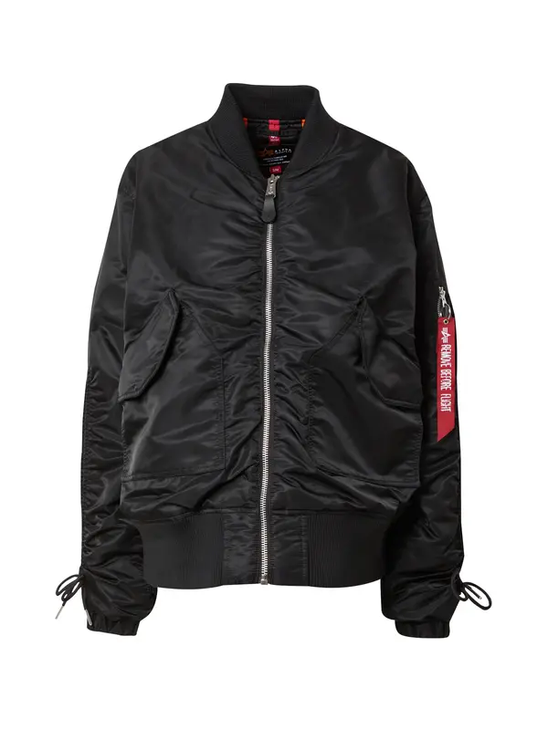 ALPHA INDUSTRIES ALPHA INDUSTRIES Prehodna jakna 'CWU MA-1'  rdeča / črna / bela