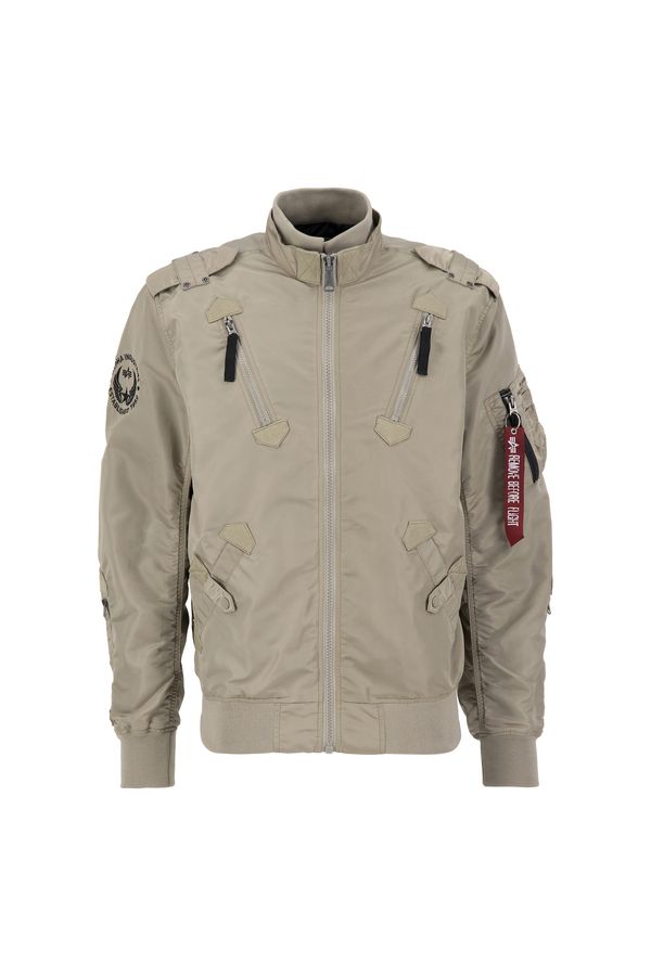 ALPHA INDUSTRIES ALPHA INDUSTRIES Prehodna jakna 'Falcon II'  pesek / rdeča / črna