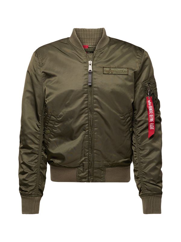 ALPHA INDUSTRIES ALPHA INDUSTRIES Prehodna jakna  kaki / oliva / rdeča