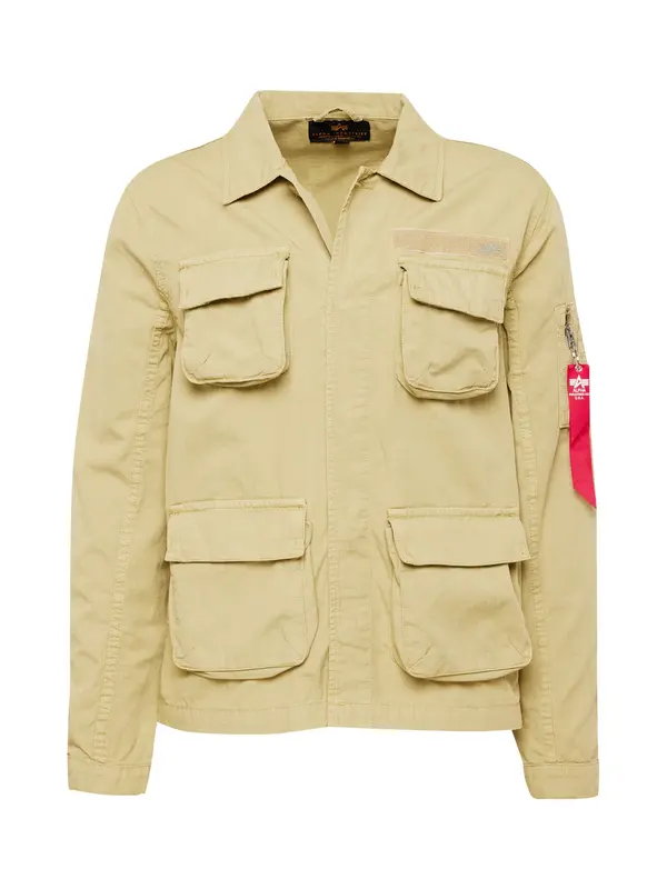 ALPHA INDUSTRIES ALPHA INDUSTRIES Prehodna jakna  kaki / rdeča / bela