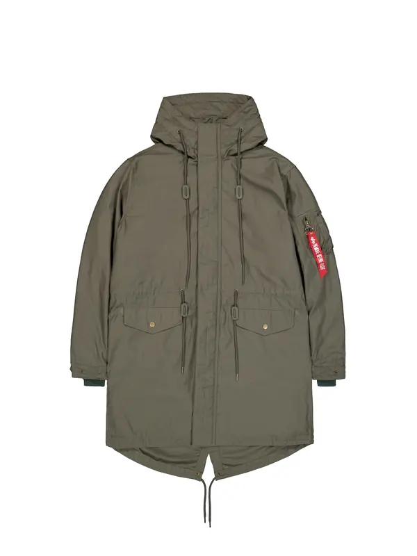 ALPHA INDUSTRIES ALPHA INDUSTRIES Prehodna jakna  kaki / rdeča / bela