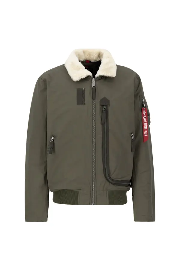 ALPHA INDUSTRIES ALPHA INDUSTRIES Prehodna jakna  kremna / oliva / črna