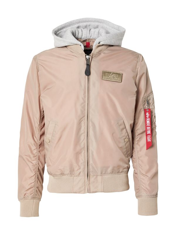 ALPHA INDUSTRIES ALPHA INDUSTRIES Prehodna jakna 'MA-1'  bež / temno siva