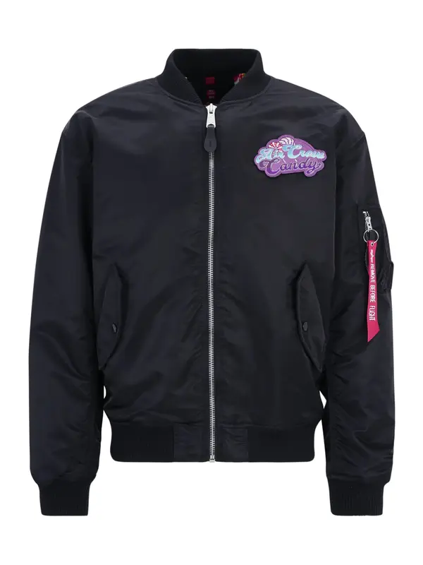 ALPHA INDUSTRIES ALPHA INDUSTRIES Prehodna jakna 'MA-1 Candy'  azur / lila / roza / črna