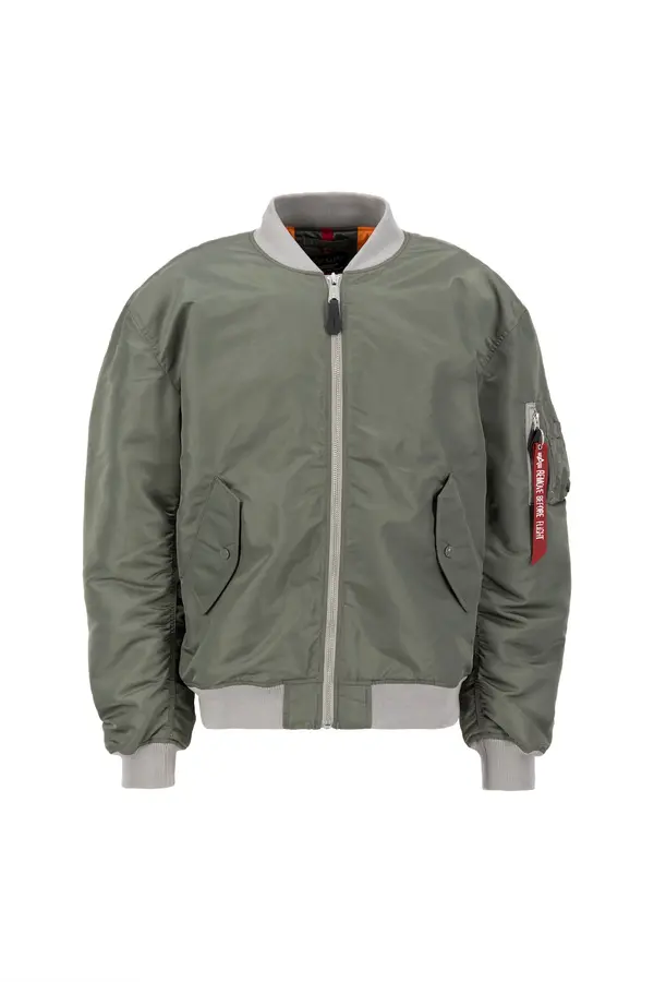 ALPHA INDUSTRIES ALPHA INDUSTRIES Prehodna jakna 'MA-1 CS'  siva / oliva