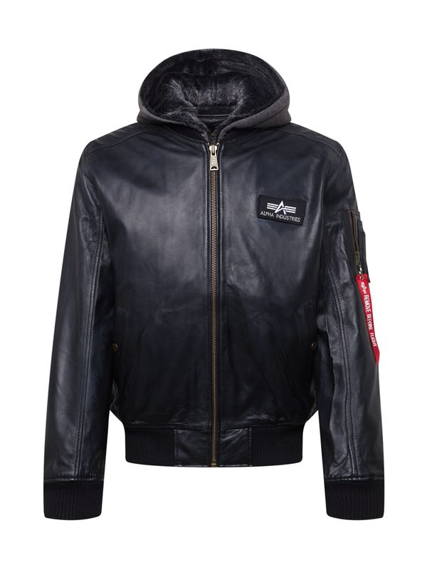 ALPHA INDUSTRIES ALPHA INDUSTRIES Prehodna jakna 'MA-1 D'  črna / bela