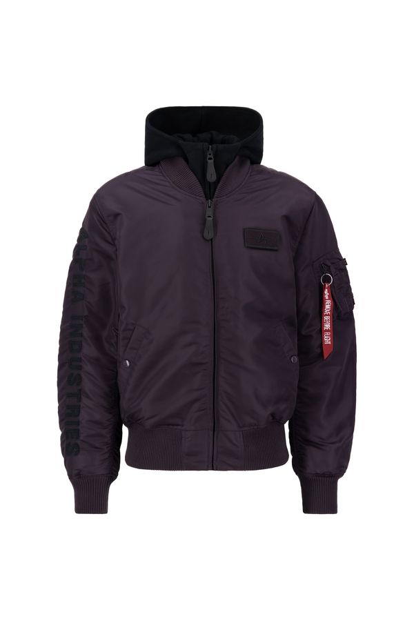 ALPHA INDUSTRIES ALPHA INDUSTRIES Prehodna jakna 'MA-1 D-Tec SE'  krvavo rdeča / burgund