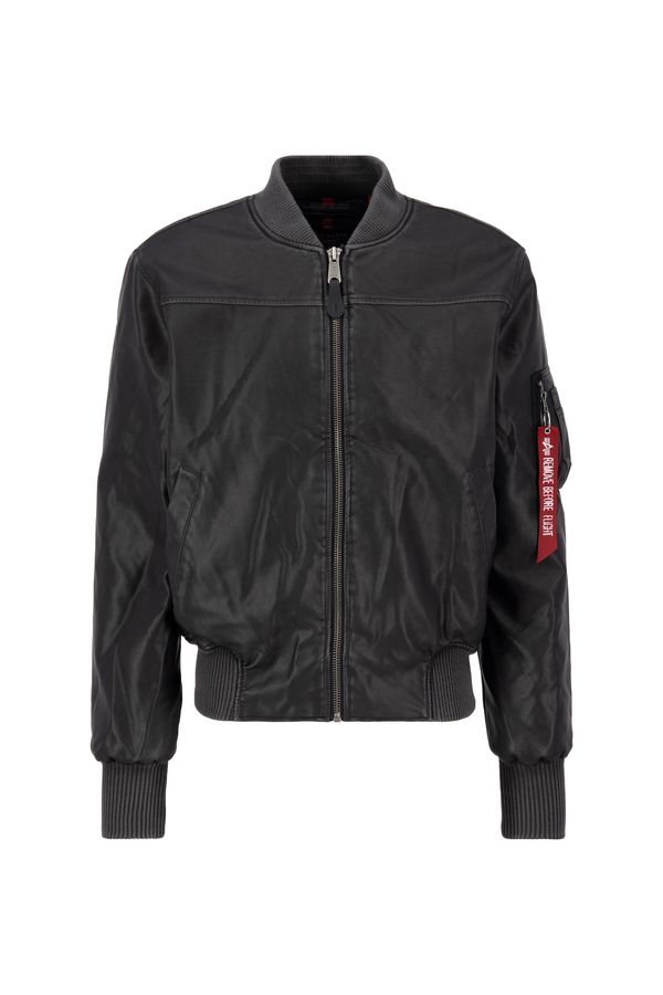 ALPHA INDUSTRIES ALPHA INDUSTRIES Prehodna jakna ' MA-1 FL '  krvavo rdeča / črna / bela