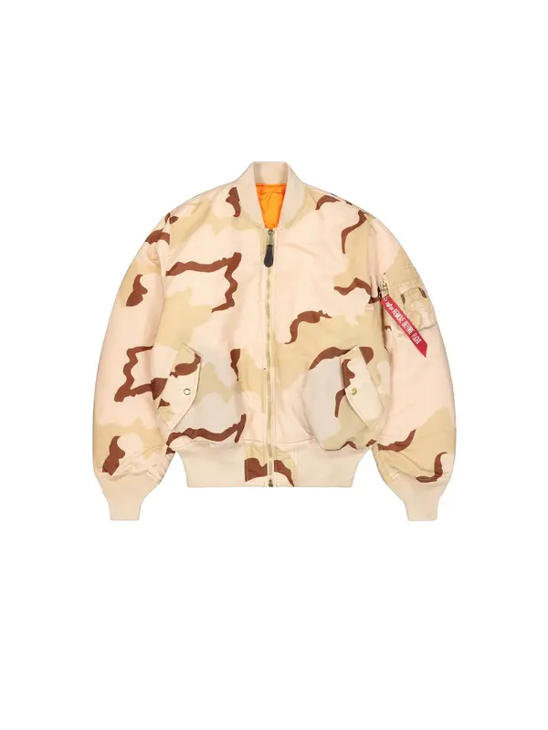 ALPHA INDUSTRIES ALPHA INDUSTRIES Prehodna jakna 'MA-1 Heritage'  bež / nude / temno rjava