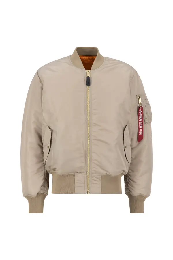 ALPHA INDUSTRIES ALPHA INDUSTRIES Prehodna jakna 'MA-1 Heritage'  bež / oranžna