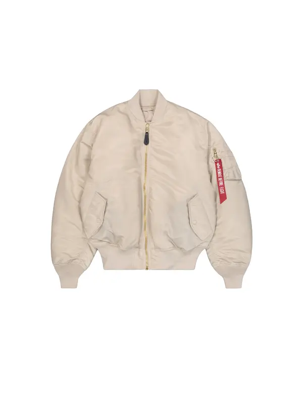 ALPHA INDUSTRIES ALPHA INDUSTRIES Prehodna jakna 'MA-1 Heritage'  bež / rdeča