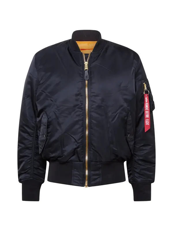 ALPHA INDUSTRIES ALPHA INDUSTRIES Prehodna jakna 'MA-1 Heritage'  črna