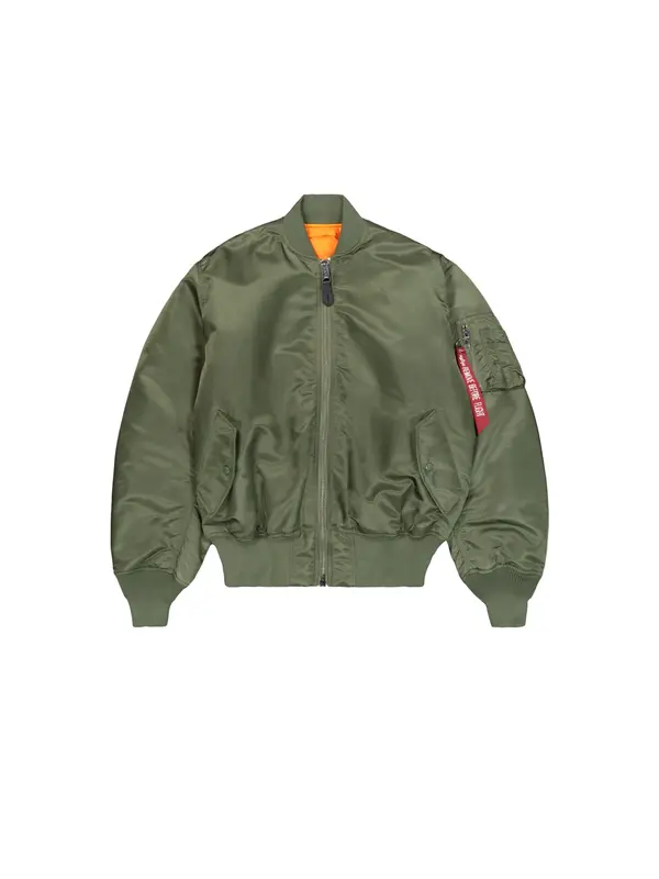 ALPHA INDUSTRIES ALPHA INDUSTRIES Prehodna jakna 'MA-1 Heritage'  zelena